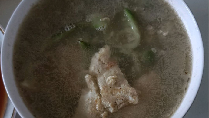 豆腐鸡蛋丝瓜汤