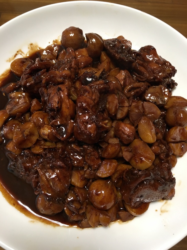 栗子鸡块的做法图解5