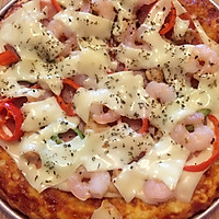 超级酥松柔软有嚼劲的中种法之海陆汇披萨的做法图解9