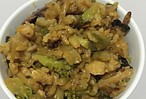 超简易版美的小电饭锅鸡胸肉酱油菜饭的做法
