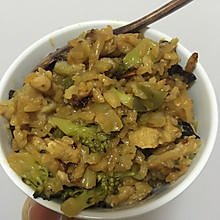 超简易版美的小电饭锅鸡胸肉酱油菜饭