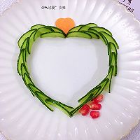比心❤∽比心❤️---黄瓜爱心装饰的做法图解7