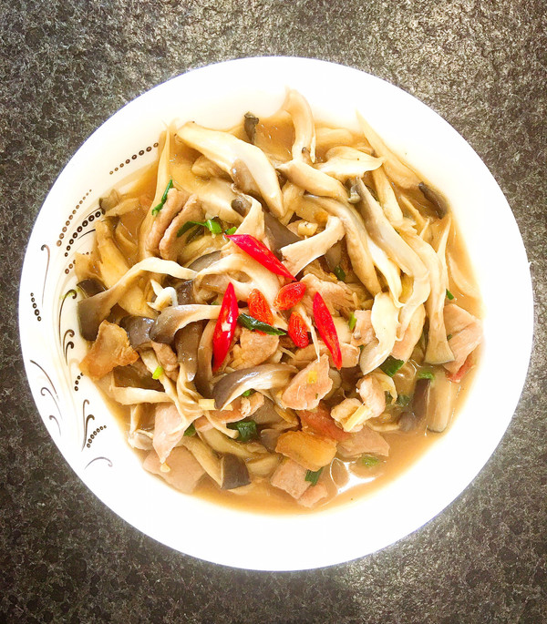 平菇炒肉