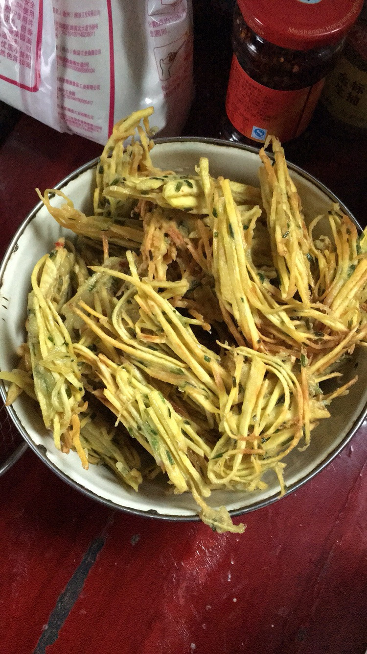 油炸红薯丝的做法