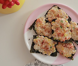 宝宝版海苔虾饼的做法