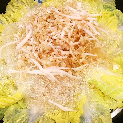 娃娃菜蒸粉丝