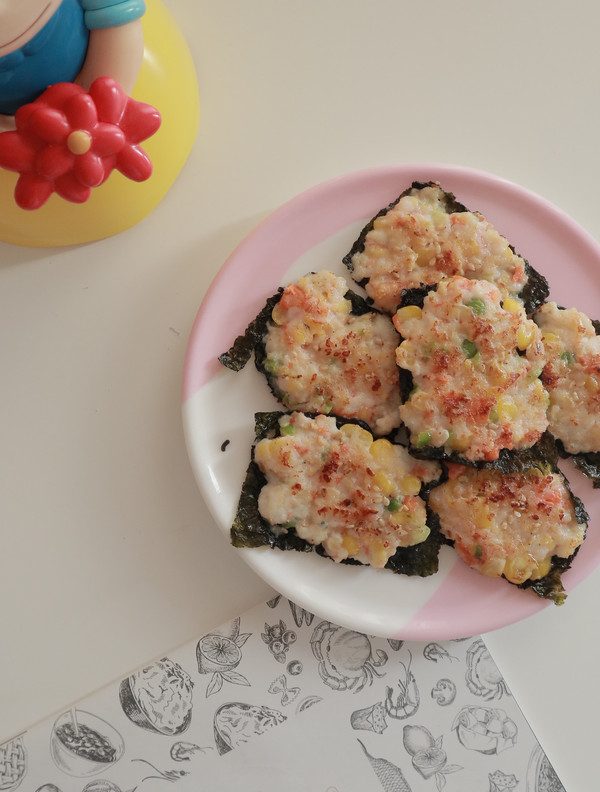 宝宝版海苔虾饼