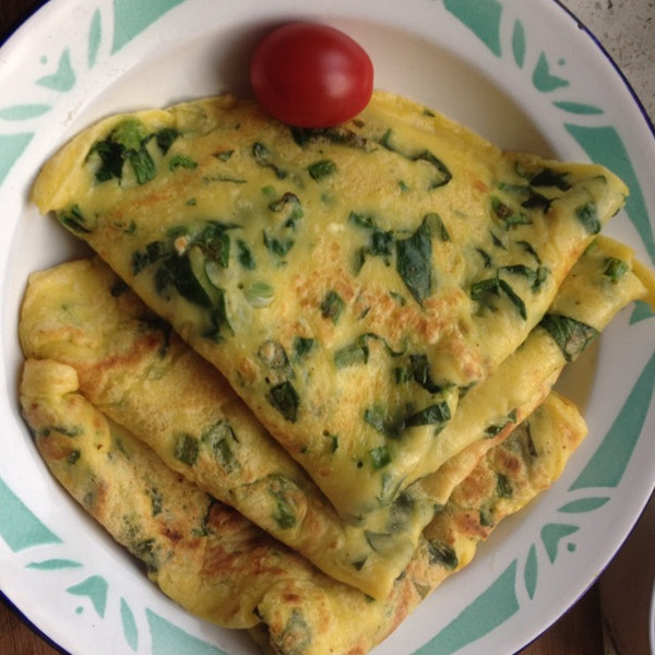 菠菜蛋奶饼（营养早餐）