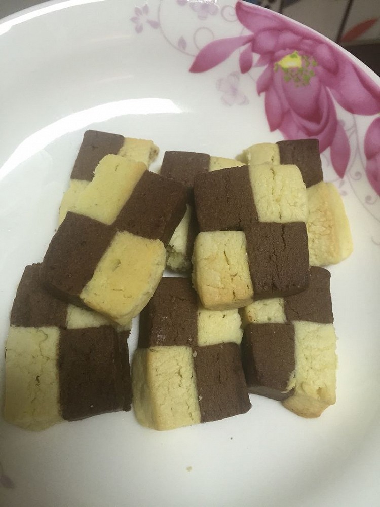 棋格饼干的做法