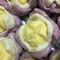 帆妈三色开口馒头的做法图解8