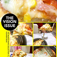 鲜虾培根蜜汁披萨的做法图解13