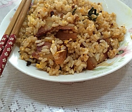 回锅肉蛋炒饭的做法