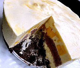 芒果可可慕絲蛋糕的做法