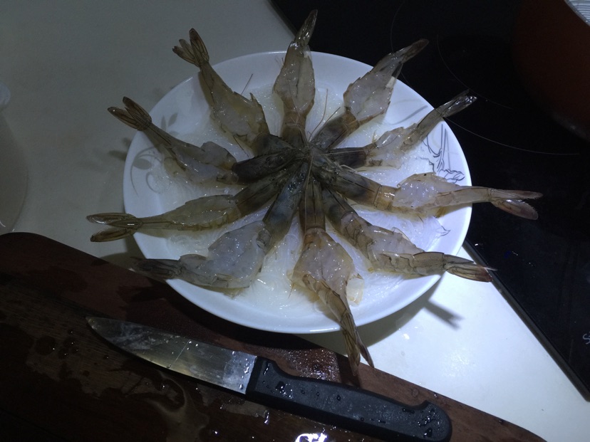 花开富贵虾的做法图解2