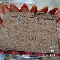 #带着美食出去浪#草莓芒果紫薯酸奶盒子蛋糕的做法图解4