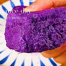 奶香紫薯蒸糕