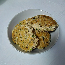 三文鱼香菇肉饼