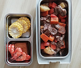 5分钟便当/电热饭盒-黑椒牛肉的做法
