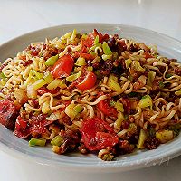 蒜辣柿肉杂拌面的做法图解9