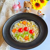 #刘畊宏女孩减脂饮食#蔬菜面条的做法图解8