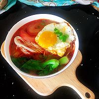 #爱乐甜夏日轻脂甜蜜#麻酱红油酸汤面#专治早上没胃口的做法图解6