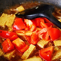#带着美食去踏青#冻豆腐海虾炖番茄的做法图解13