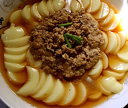 日本豆腐蒸肉的做法