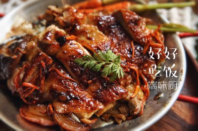 和风清酒照烧鸡腿饭