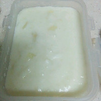 消耗淡奶油 淡奶油鲜奶椰丝小方 自制冰激凌零食的做法图解4