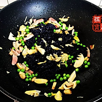 立夏饭，春笋咸肉豌豆乌米饭【祺宝家厨】的做法图解18