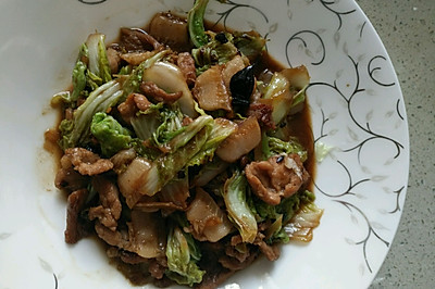 白菜炒肉
