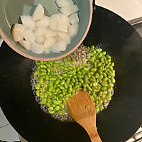 简单晚餐：扇贝毛豆配白米饭的做法图解6