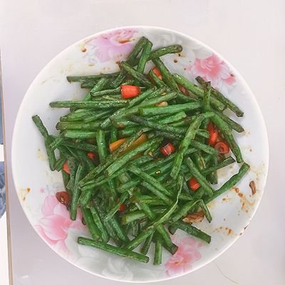 豇豆角炒辣椒