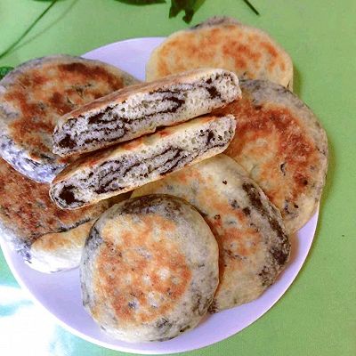 山药黑芝麻饼