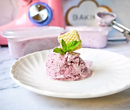 #花10分钟，做一道菜！#高颜值蓝莓酸奶冰激凌的做法
