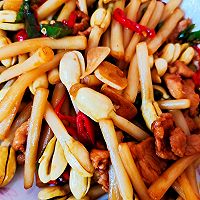 花生芽炒肉+爆炒面疙团的做法图解4