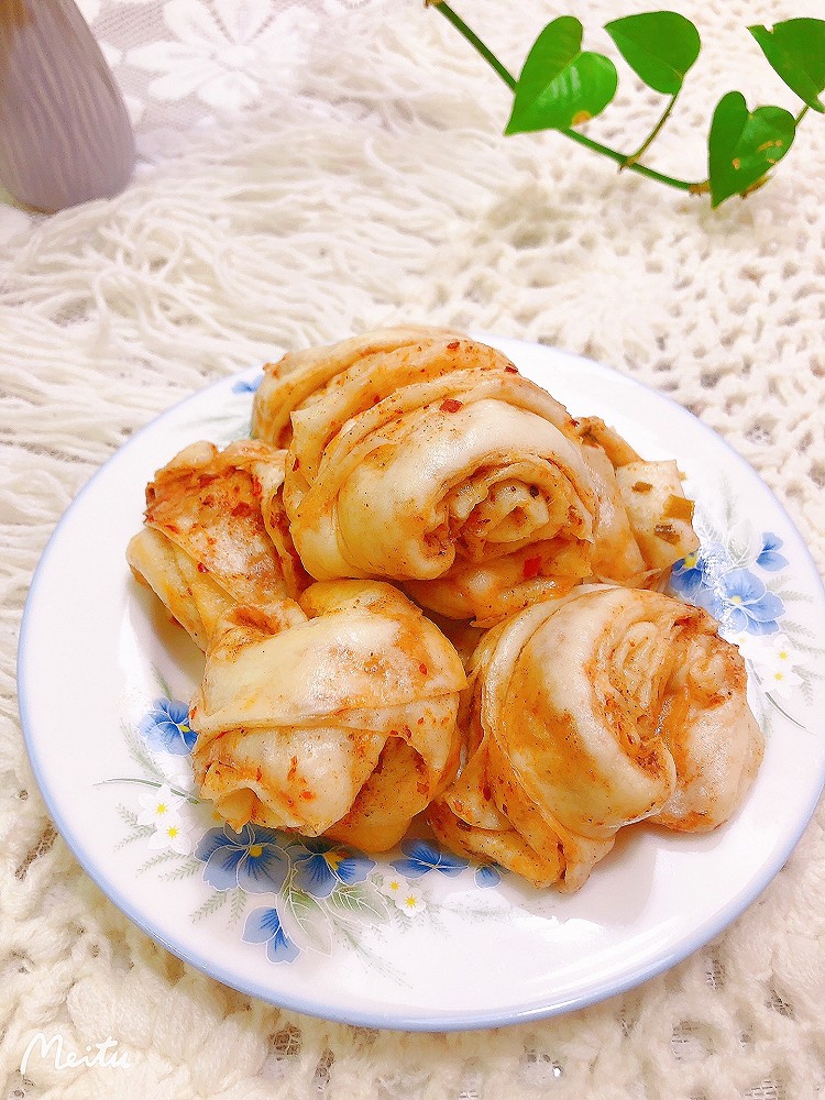 椒盐辣椒～花卷的做法