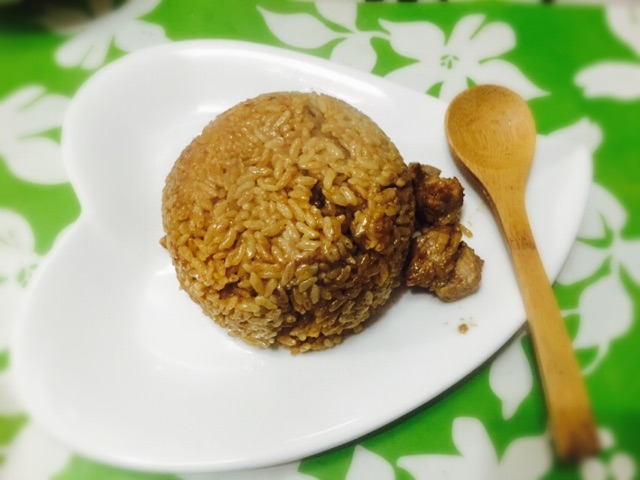 Stewed rice with ribs