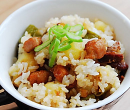 豆角土豆焖饭的做法