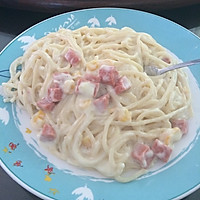 奶油火腿意面的做法图解3