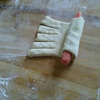兰花椰蓉面包，热狗小面包的做法图解8
