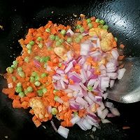 咖喱虾仁杂蔬饭的做法图解9