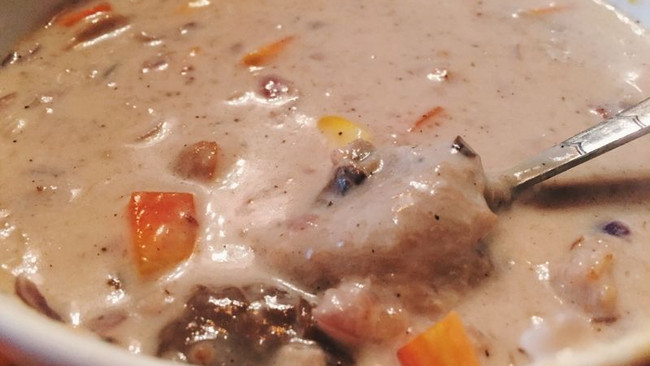 健康牛奶蘑菇汤的做法