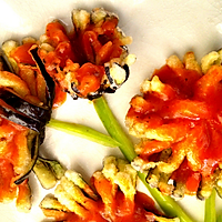 酸甜菊花茄子的做法图解10