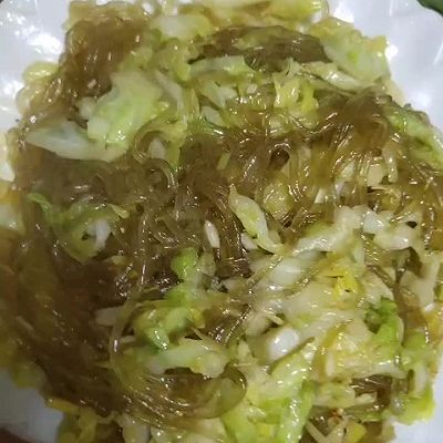 粉丝煲圆白菜