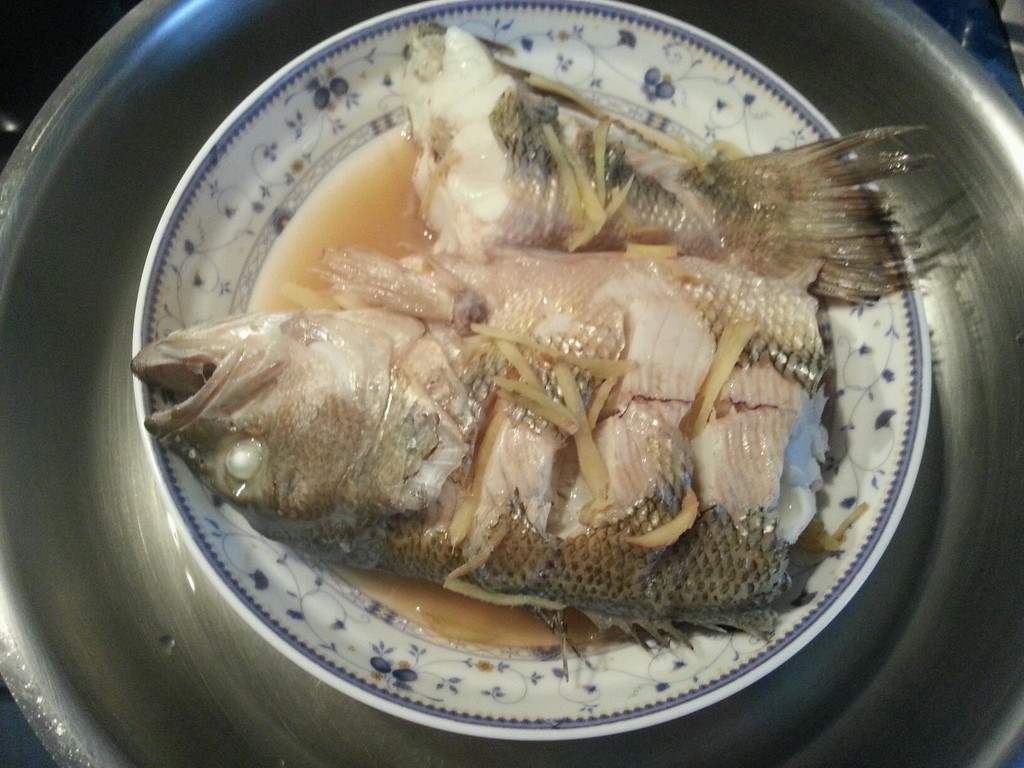 油盐水浸鲈鱼的做法，肉质嫩滑鲜香，我比清蒸的还要好吃 - 哔哩哔哩