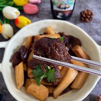 #万物皆可搭#铁棍山药炖牛肉的做法图解16