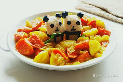 呆萌熊猫之咖喱饭