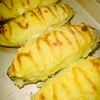 #321沙拉日#榴莲沙拉酱焗红薯的做法图解7