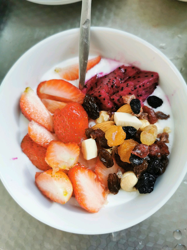 减脂餐—酸奶水果捞的做法